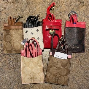 COACH Lanyards with card slots